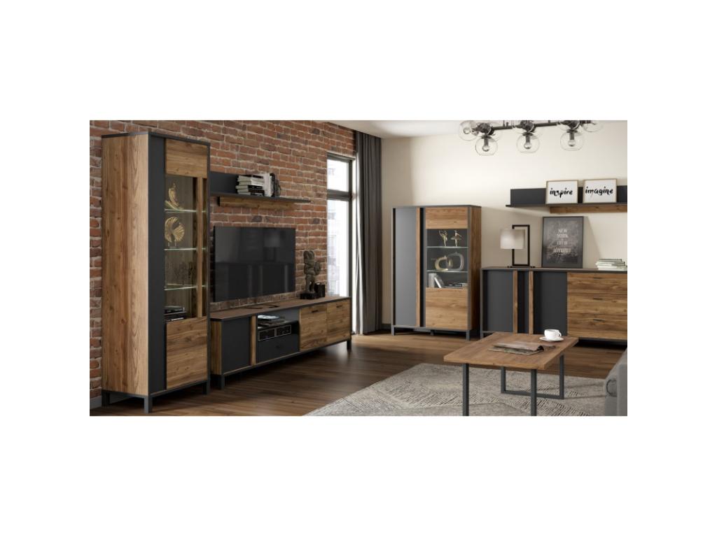 Credenza in metallo marrone