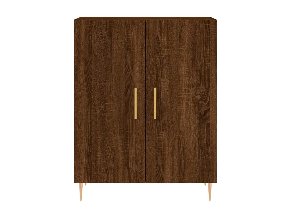 Credenza in legno ingegnerizzato marrone, 69,5 x 34 x 180 cm