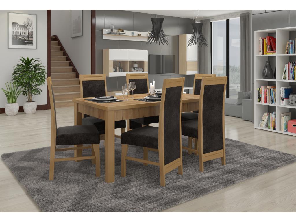 sedia in tessuto marrone