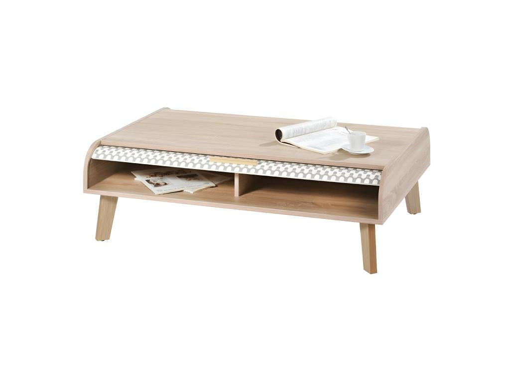 Tavolino da caffè naturale chiaro