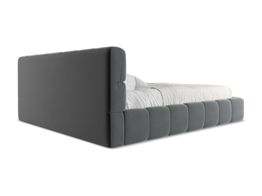 Letto in acciaio grigio antracite