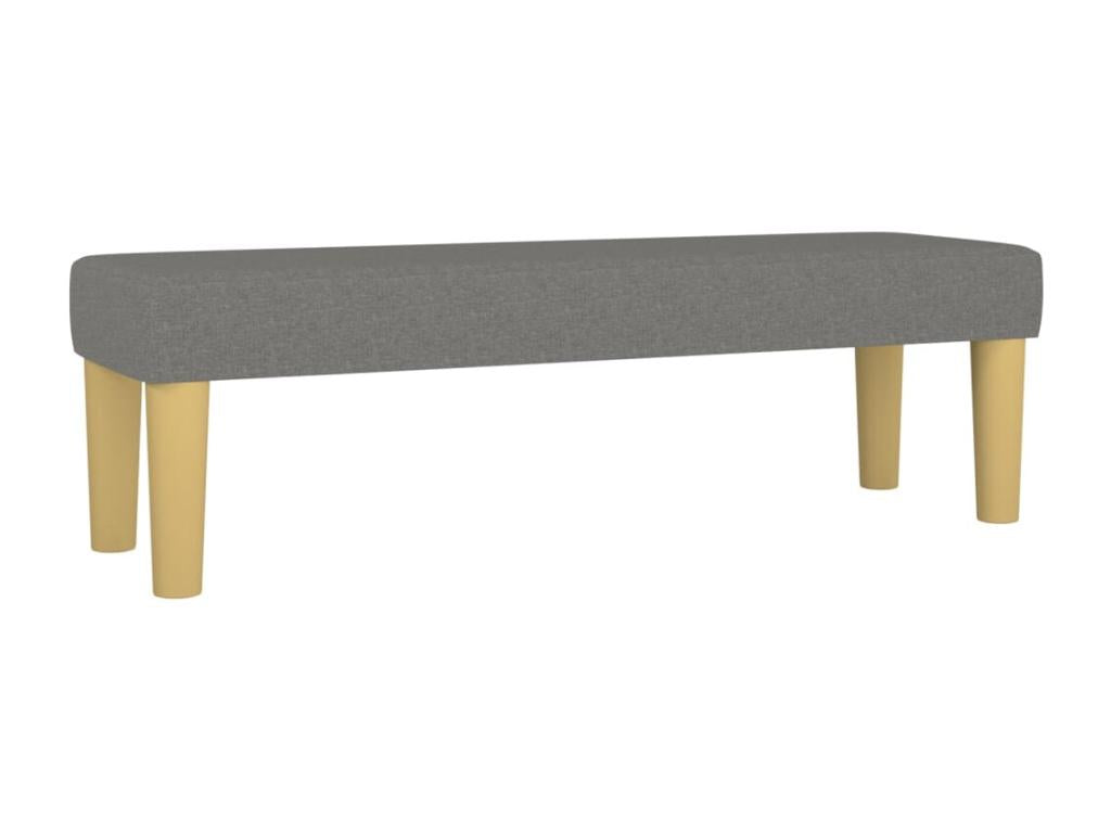 Base per letto in tessuto grigio, 140 x 190 cm