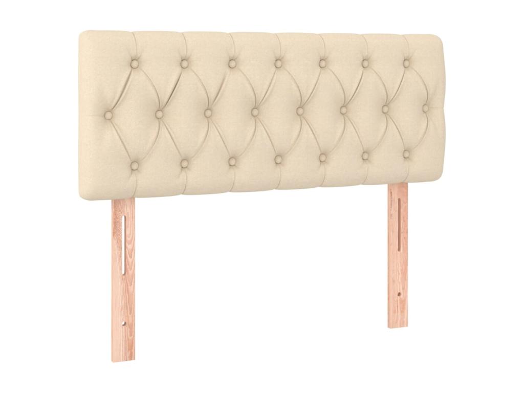 Base per letto in tessuto beige