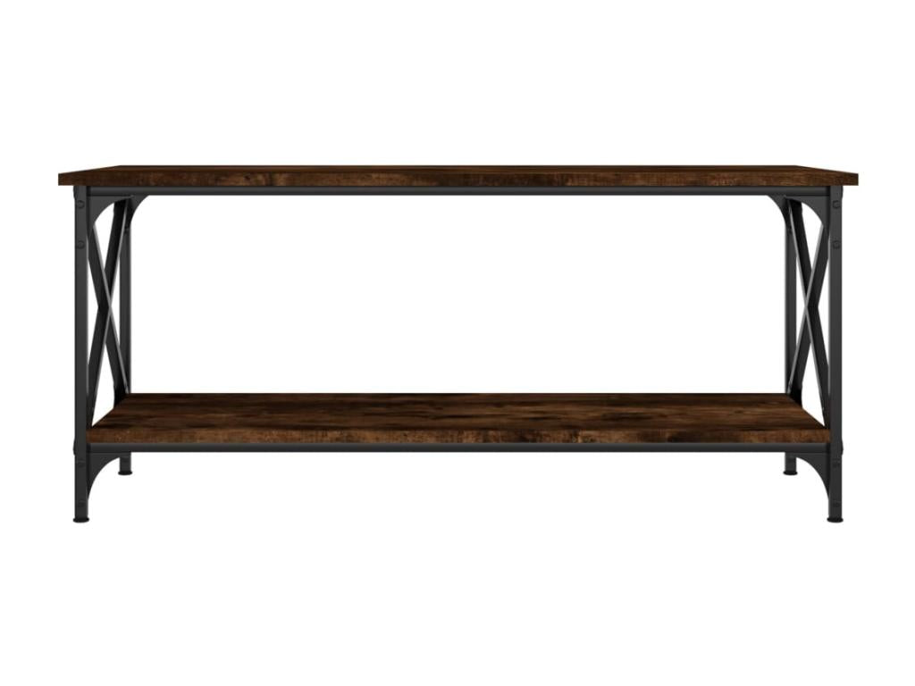 Tavolino da caffè in legno ingegnerizzato marrone, 100 x 45 x 45 cm