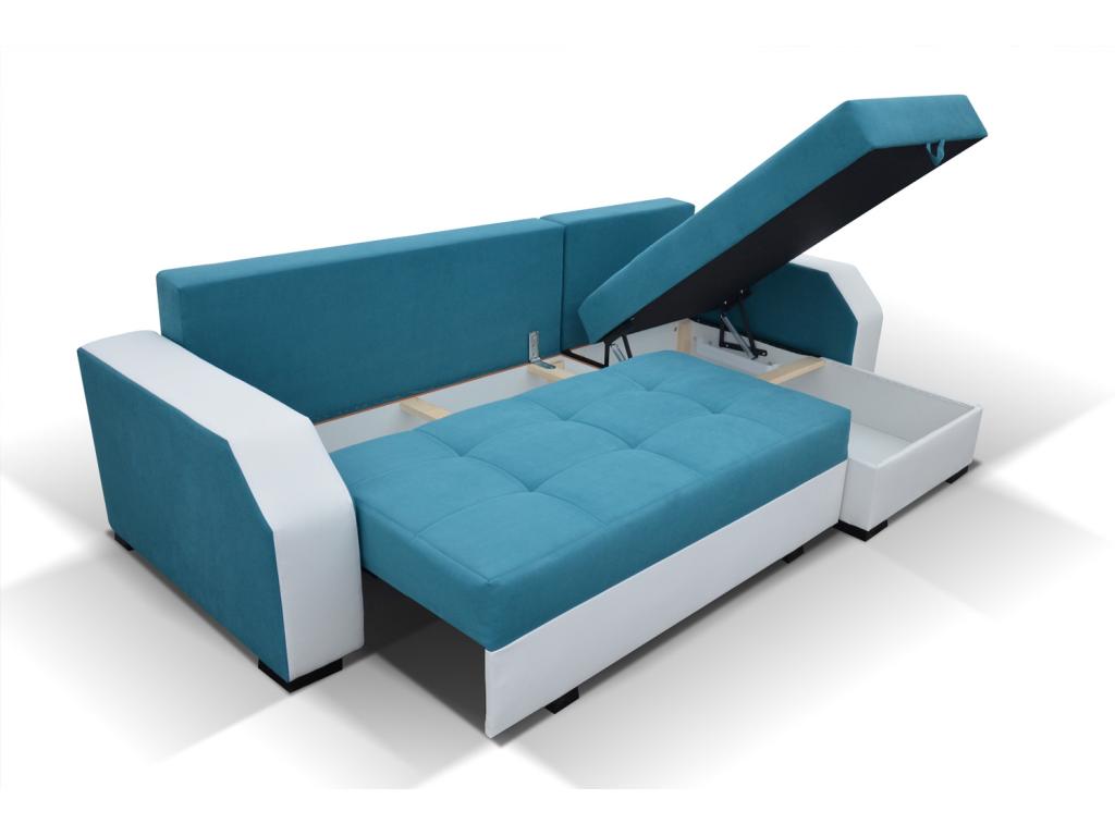 Divano in tessuto multicolore