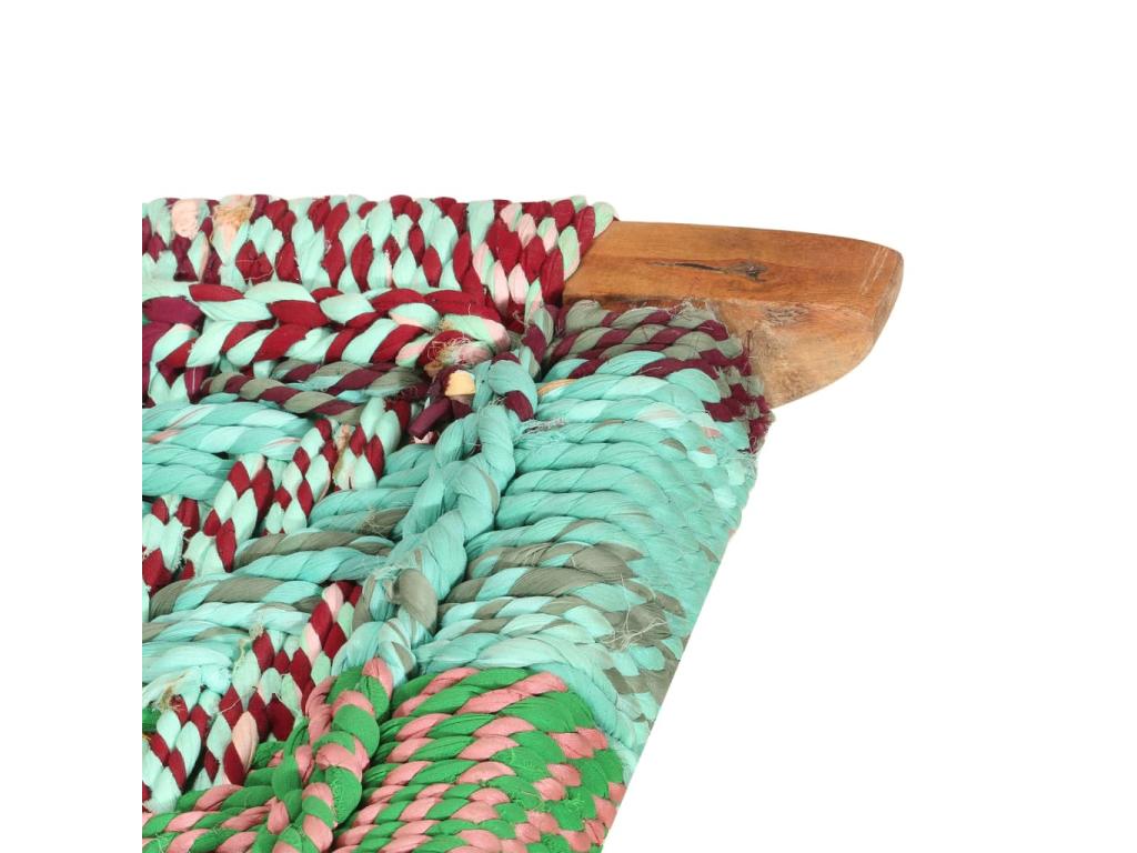 Poltrona in tessuto multicolore