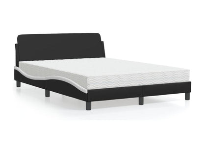 Letto in similpelle nera, 120 x 200 cm