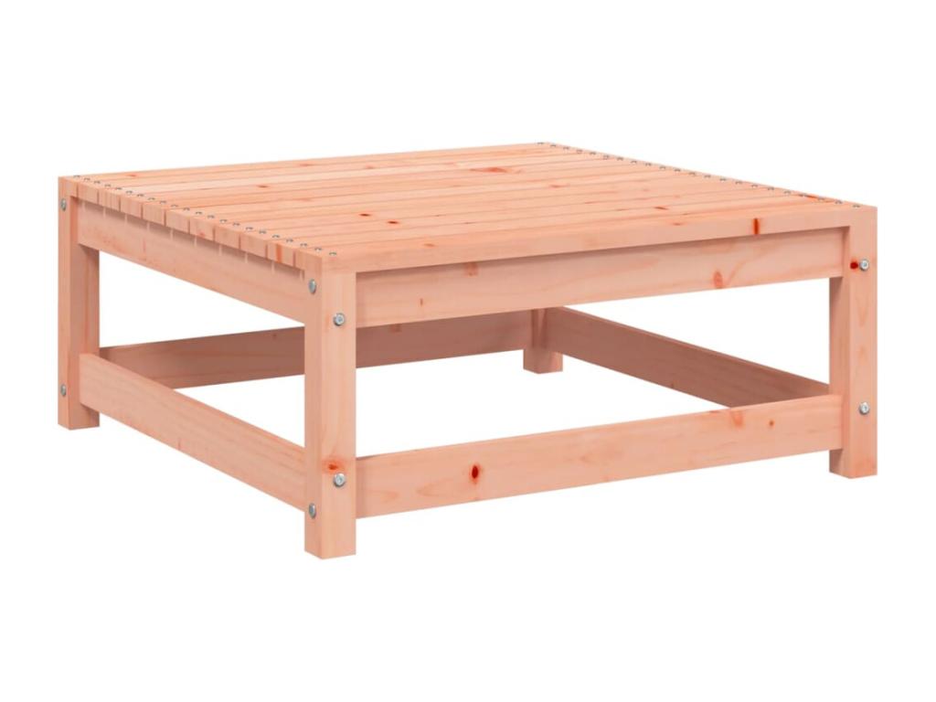 Set di mobili da esterno in legno massello marrone da 7 pezzi