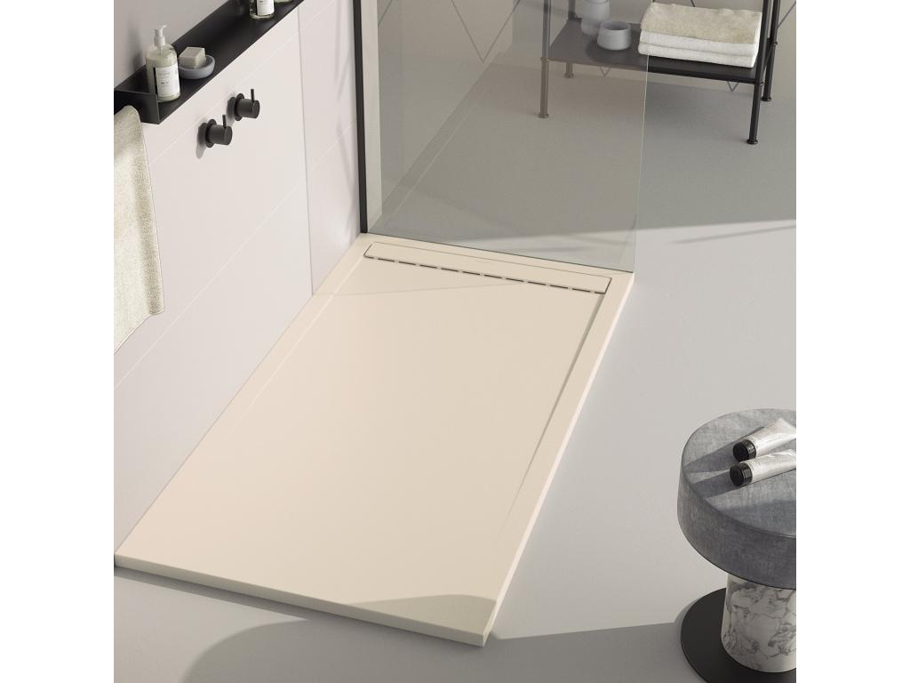 Piatto doccia color crema, 100 x 70 cm