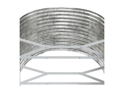 Letto in acciaio argentato