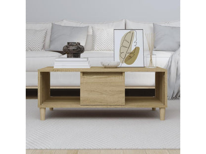 Tavolino da caffè in legno ingegnerizzato marrone, 90 x 50 x 36,5 cm