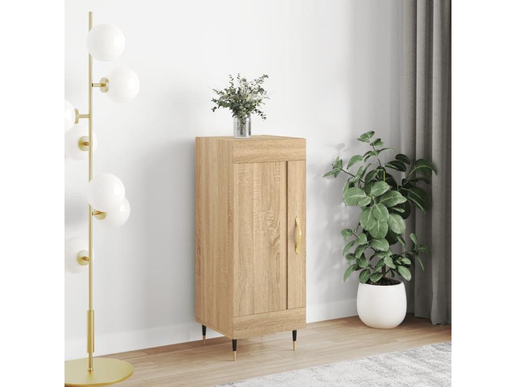 Credenza in legno ingegnerizzato marrone, 34,5 x 34 x 90 cm