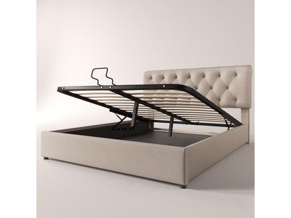 Letto marrone, 140 x 200 cm