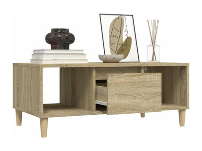 Tavolino da caffè in legno ingegnerizzato marrone, 90 x 50 x 36,5 cm