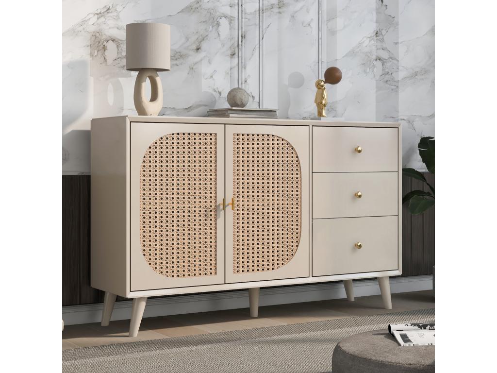 Credenza beige, 120 x 40 x 82 cm