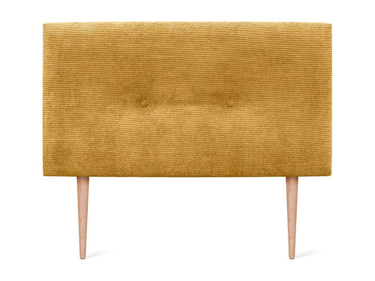 Testiera in velluto giallo