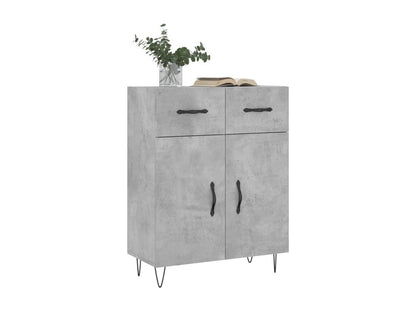 Credenza in legno ingegnerizzato grigio, 69,5 x 34 x 90 cm