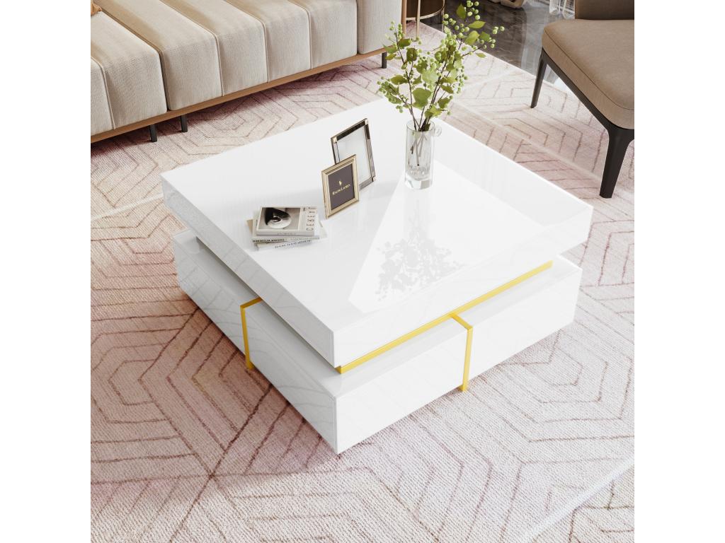 Tavolino da caffè bianco