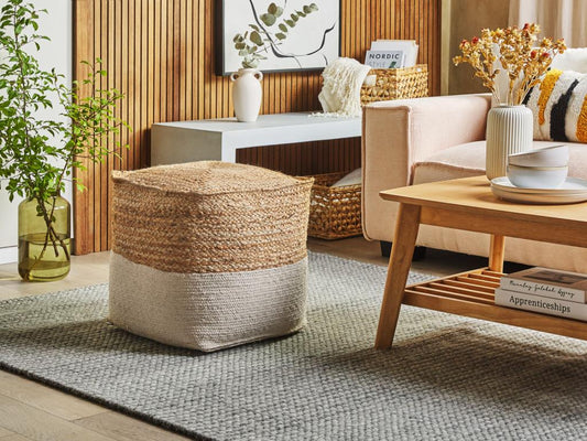 Pouf naturale chiaro