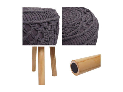 Pouf grigio antracite