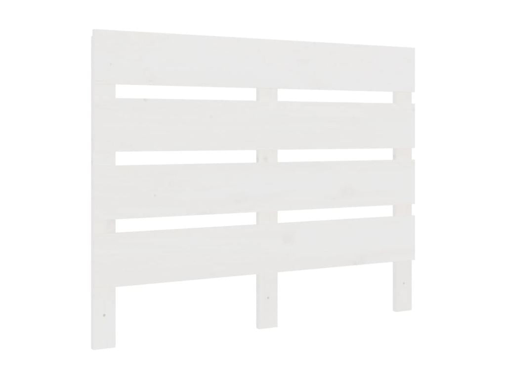 Testiera in legno massello bianco, 75 x 3 x 80 cm