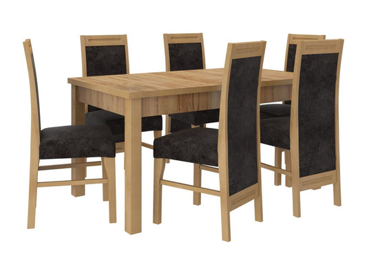 sedia in tessuto marrone