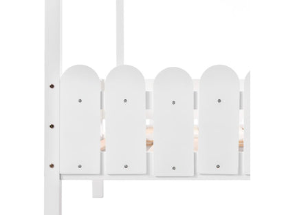 Letto in legno massello di pino bianco, 2 x 90 x 200 cm