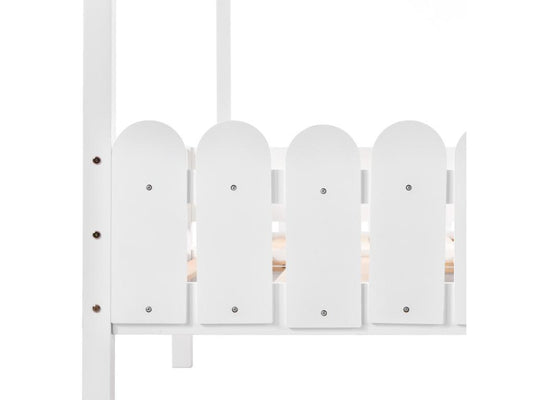 Letto in legno massello di pino bianco, 2 x 90 x 200 cm