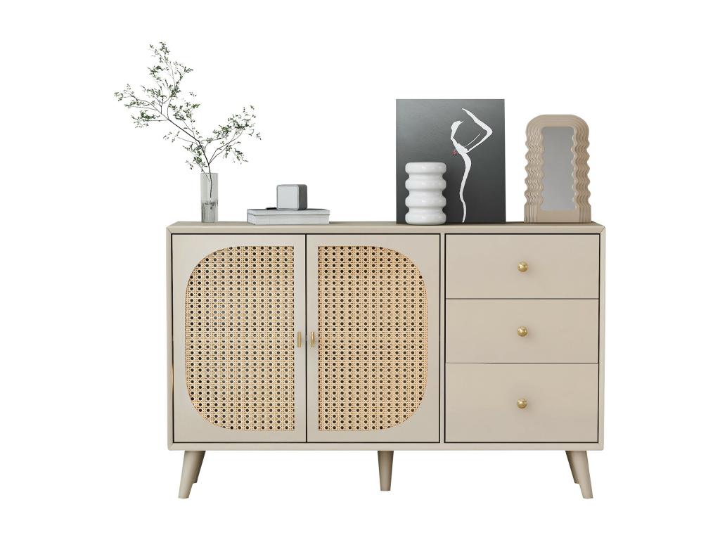 Credenza beige, 120 x 40 x 82 cm