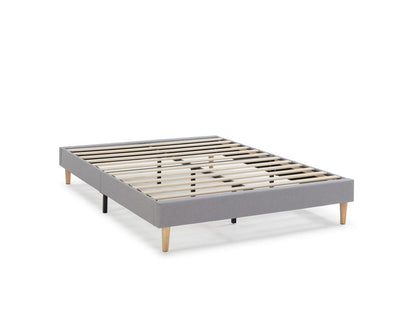Base per letto grigio chiaro, 150 x 190 cm