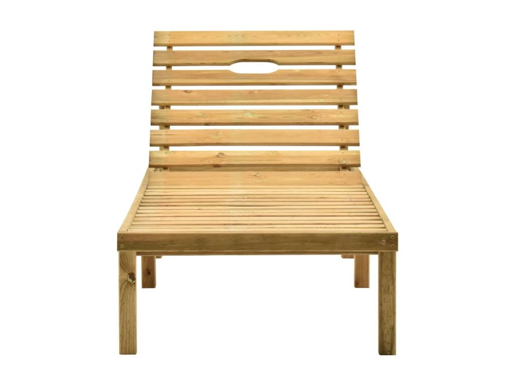 Chaise longue marrone