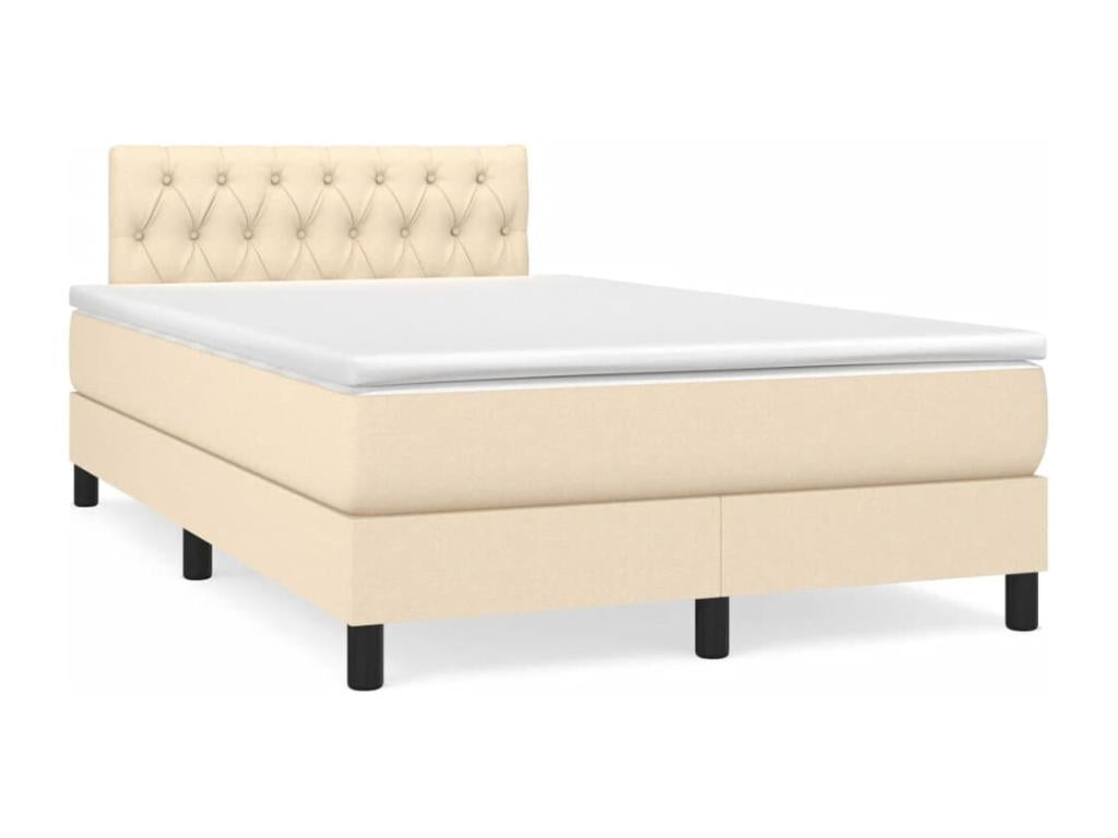Base per letto in tessuto beige