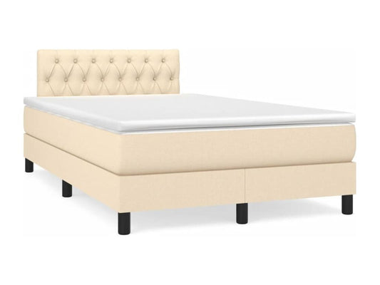 Base per letto in tessuto beige