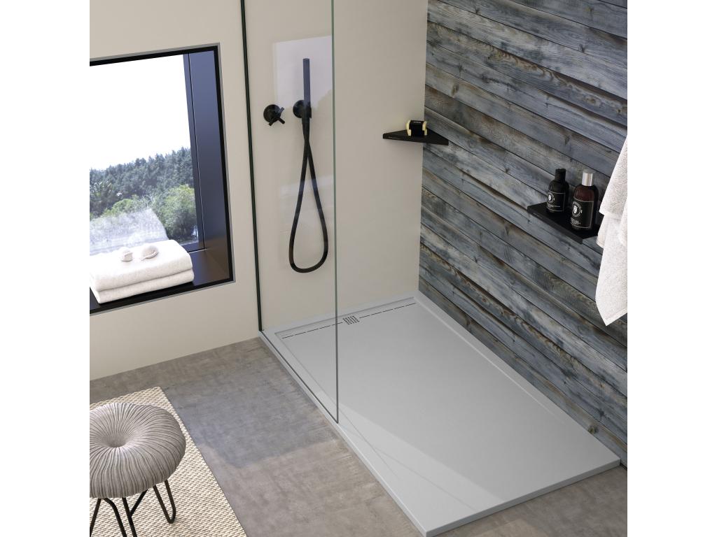Piatto doccia grigio chiaro, 130 x 90 cm