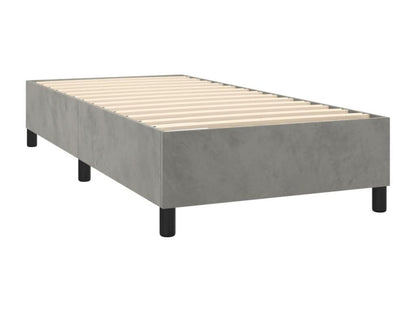 Base per letto in velluto grigio, 100 x 200 cm