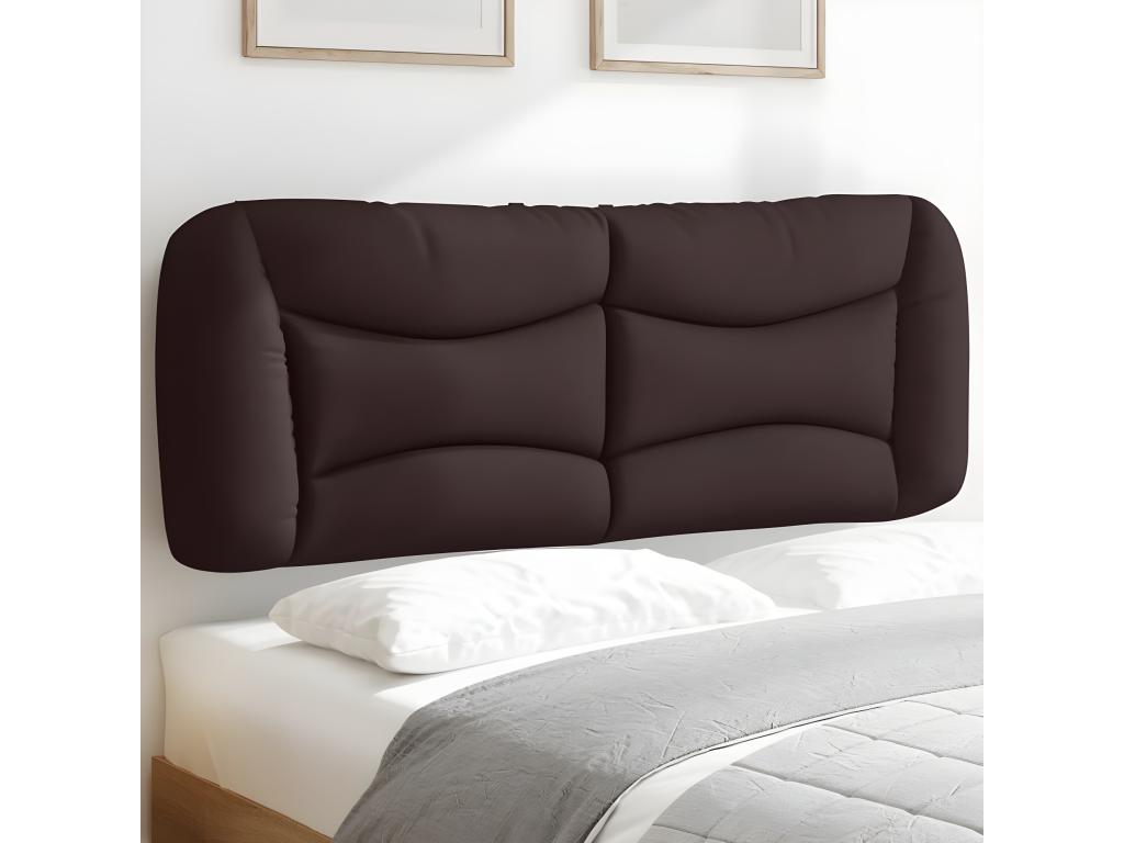 Testiera in tessuto marrone