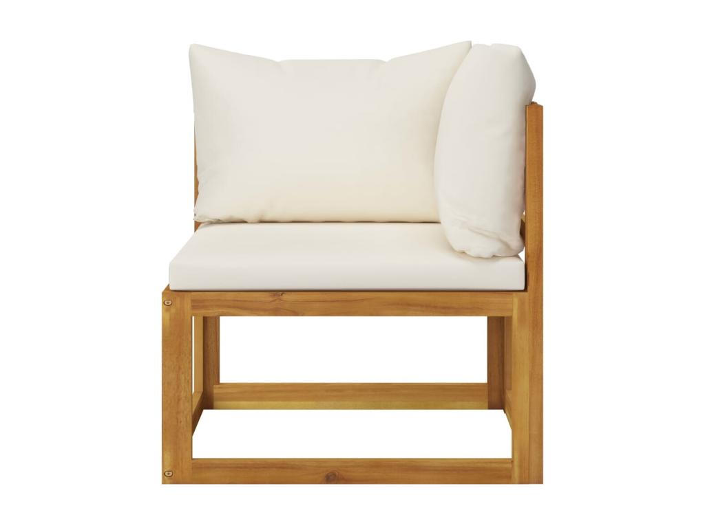 Set di mobili da esterno beige da 7 pezzi