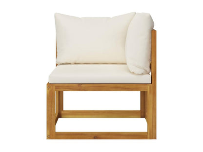 Set di mobili da esterno beige da 7 pezzi