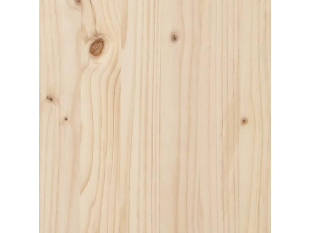 Struttura del letto in legno massello di pino naturale chiaro