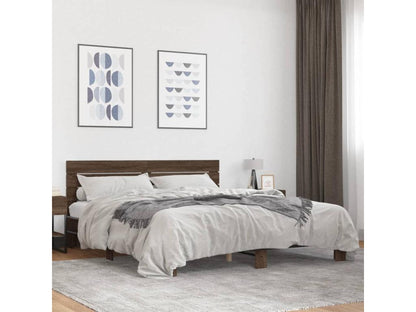 Struttura letto in legno ingegnerizzato marrone, 180 x 200 cm