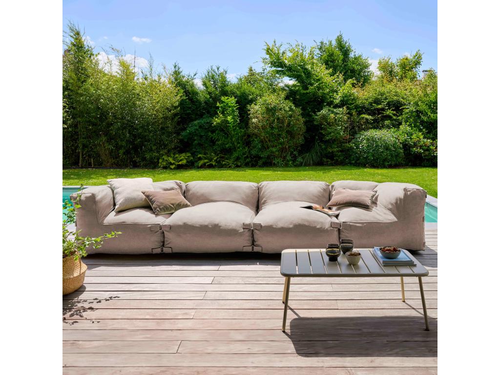 Divano modulare giallo