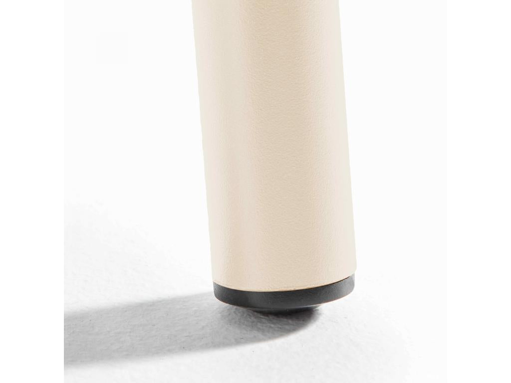 Tavolo in acciaio avorio