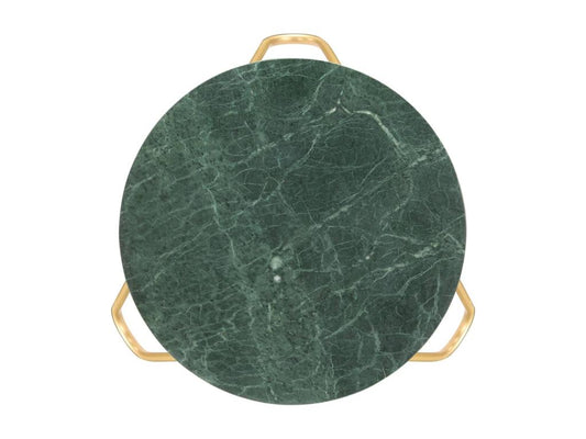 Tavolino da caffè in marmo verde, 65 x 65 x 42 cm