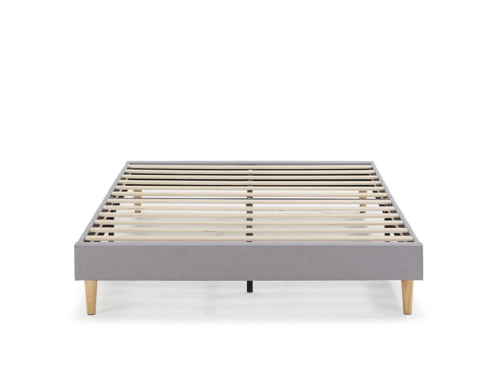 Base per letto grigio chiaro, 150 x 190 cm