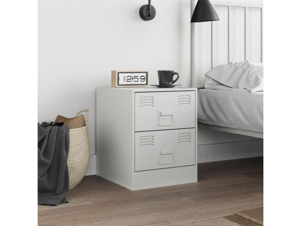 Tavolo in acciaio multicolore, 34,5 x 39 x 44 cm