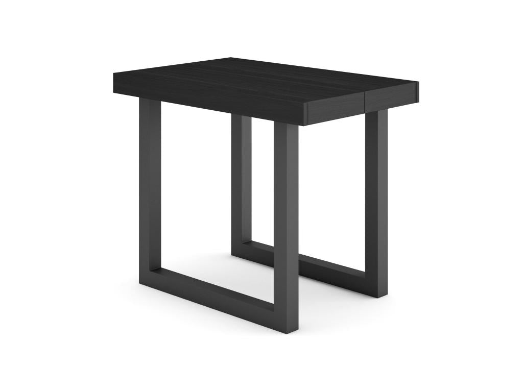 Tavolo consolle estensibile in legno massello nero