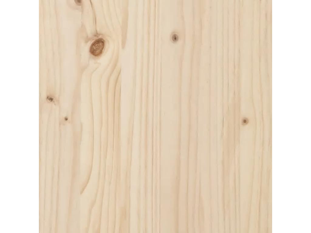 Struttura letto in legno massello marrone, 120 x 190 cm
