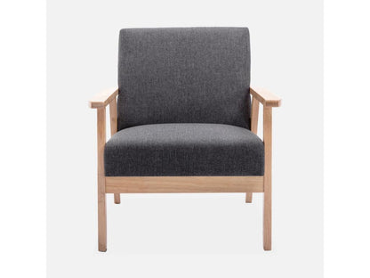 Poltrona in tessuto grigio antracite