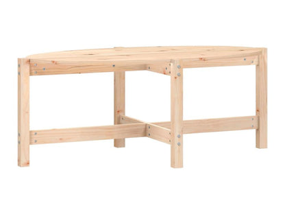 Tavolino da caffè in legno massello marrone