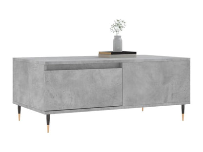 Tavolino da caffè in legno ingegnerizzato grigio, 90 x 50 x 36,5 cm